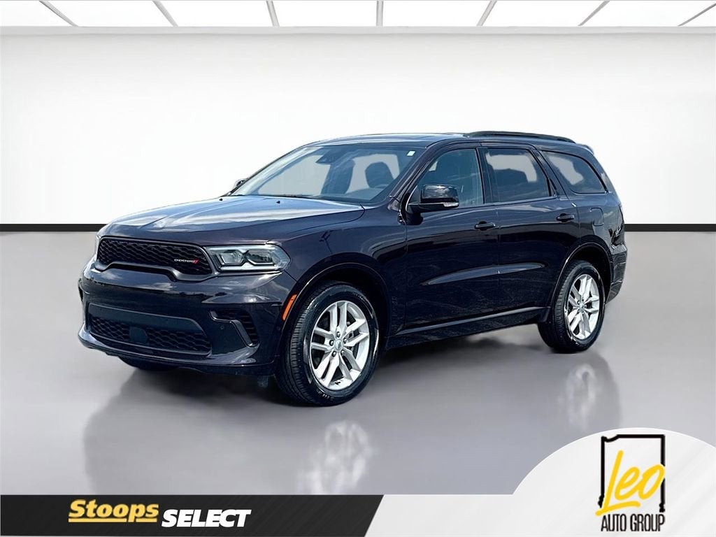 2025 Dodge Durango GT Plus AWD in Red — front three-quarter view