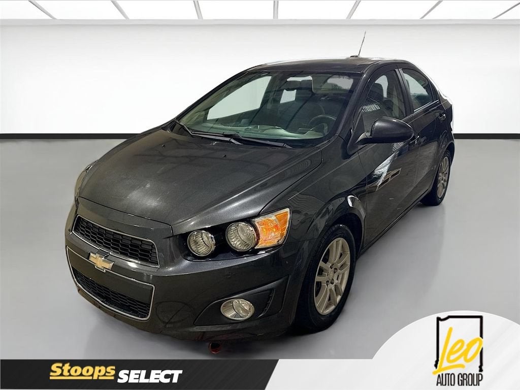 2016 Chevrolet Sonic LT in Nightfall Gray Metallic — front three-quarter view