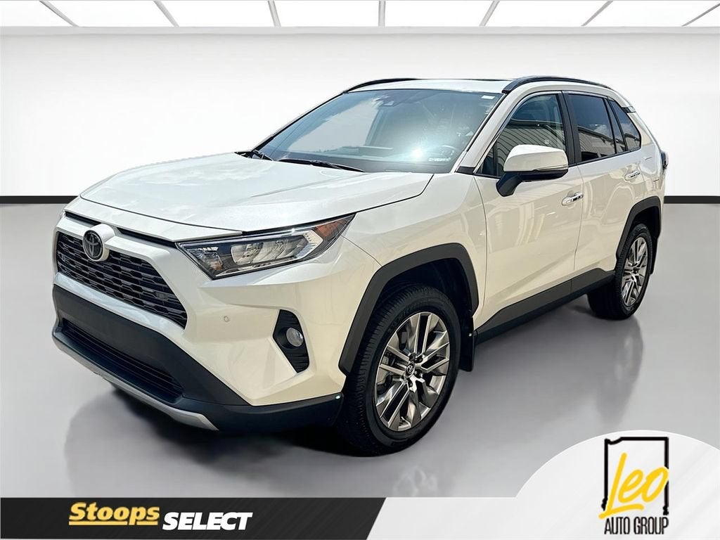 2019 Toyota RAV4 Limited in White — front three-quarter view