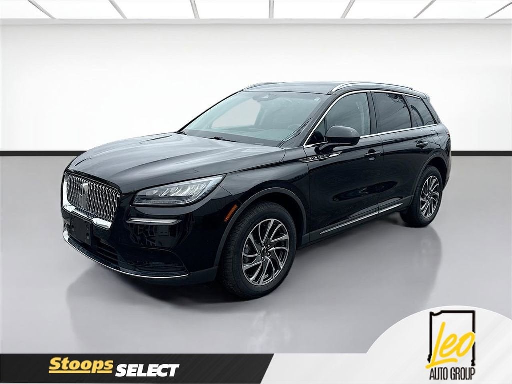 2021 Lincoln Corsair Standard in Black — front three-quarter view