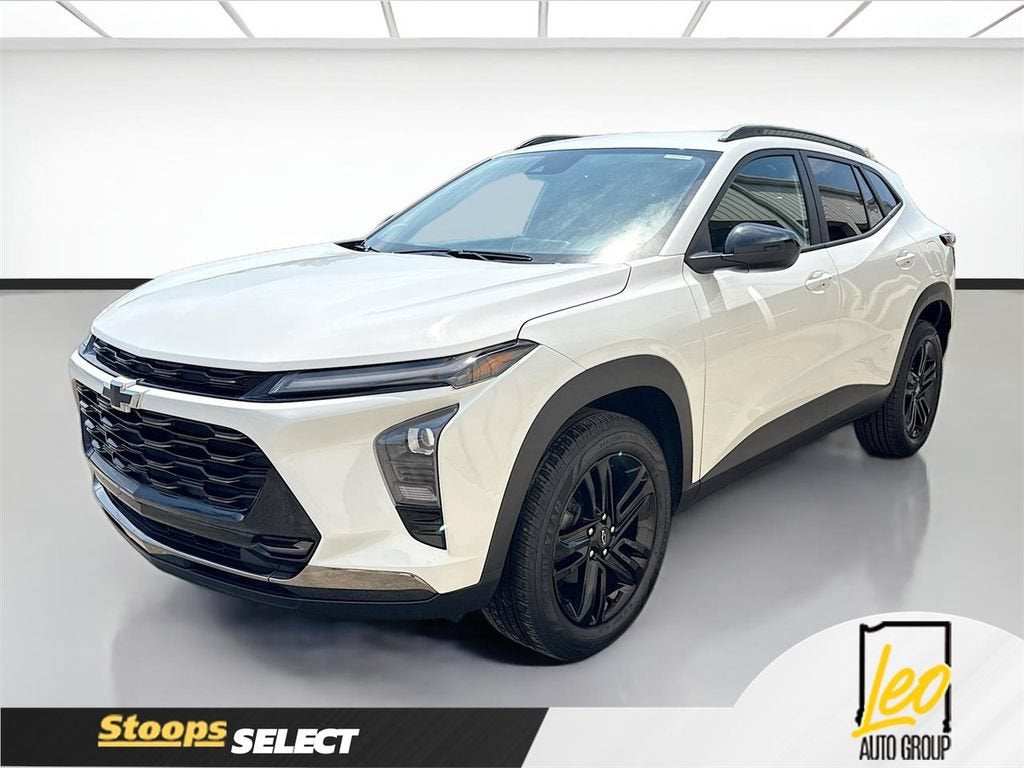 2025 Chevrolet Trax ACTIV in Summit White — front three-quarter view