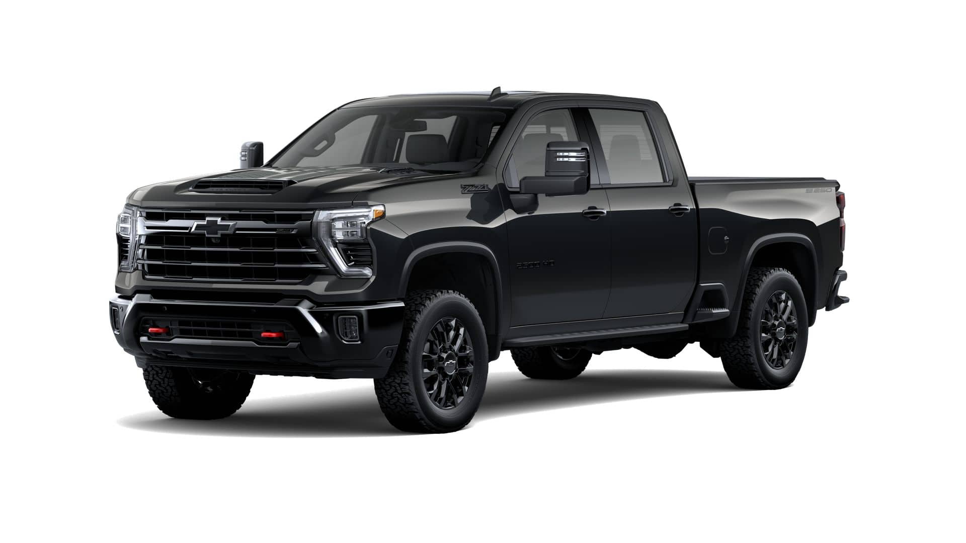 2026 Chevrolet Silverado 2500 HD LTZ in Black — front three-quarter view