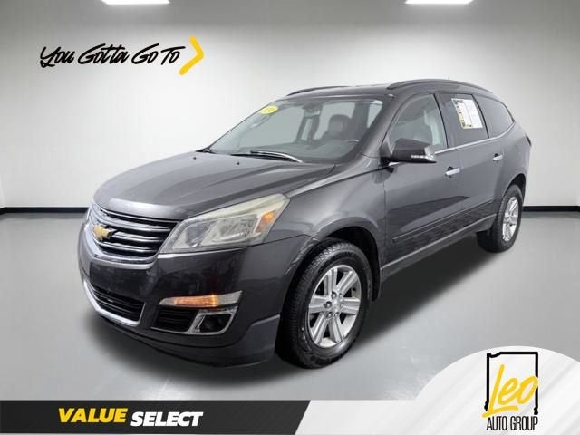 2014 Chevrolet Traverse LT in Tungsten Metallic — front three-quarter view