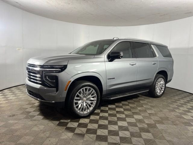 2026 Chevrolet Tahoe LT in Sterling Gray Metallic — front three-quarter view