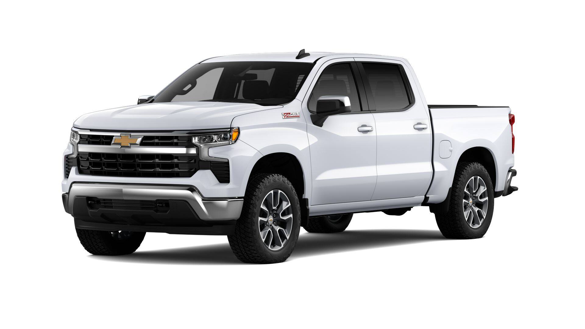 2026 Chevrolet Silverado 1500 LT in Summit White — front three-quarter view