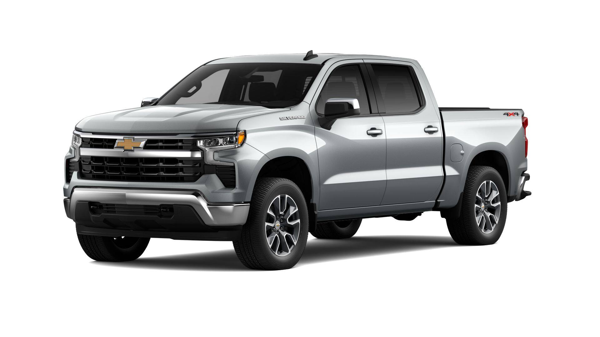 2026 Chevrolet Silverado 1500 LT in Sterling Gray Metallic — front three-quarter view