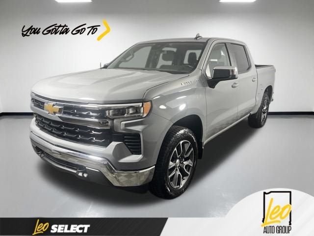 2024 Chevrolet Silverado 1500 LT (2FL) in Slate Gray Metallic — front three-quarter view