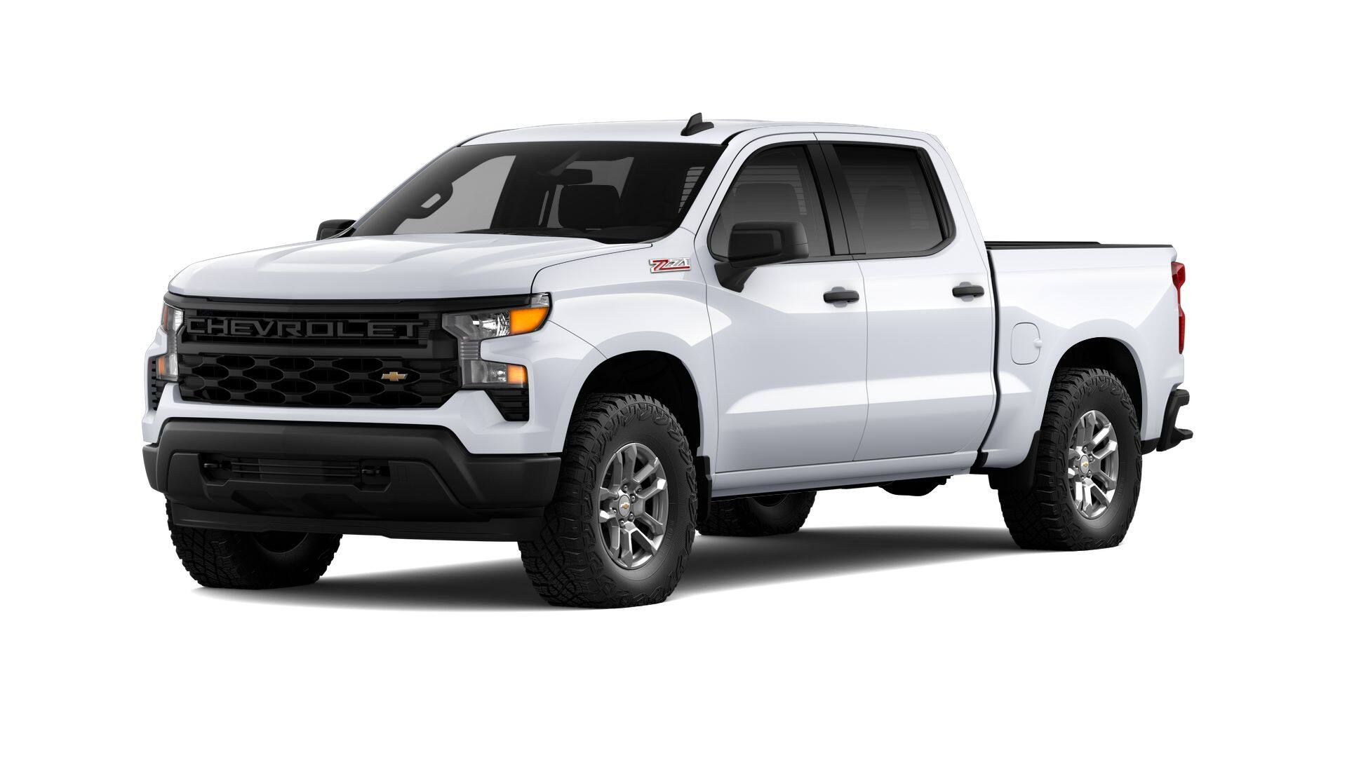 2026 Chevrolet Silverado 1500 WT in Summit White — front three-quarter view