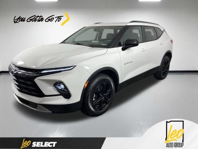 2026 Chevrolet Blazer 2LT in Summit White — front three-quarter view