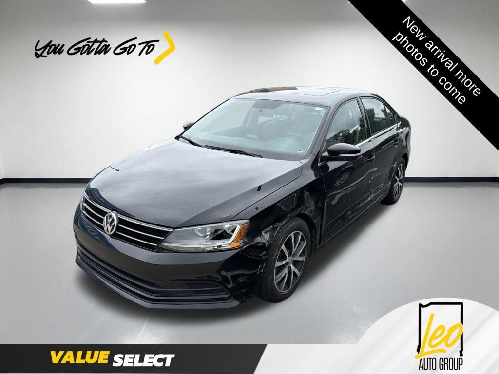 2017 Volkswagen Jetta 1.4T SE in Black — front three-quarter view