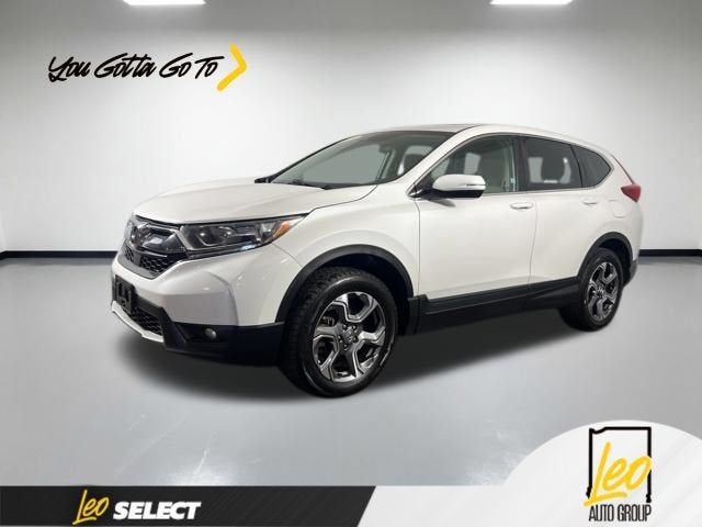 2019 Honda CR-V EX in White — front three-quarter view