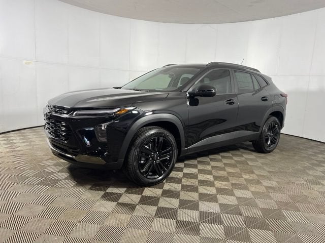 2026 Chevrolet Trax ACTIV in Mosaic Black Metallic — front three-quarter view