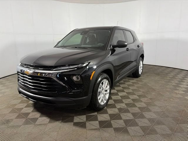 2026 Chevrolet Trailblazer LS in Mosaic Black Metallic — front three-quarter view