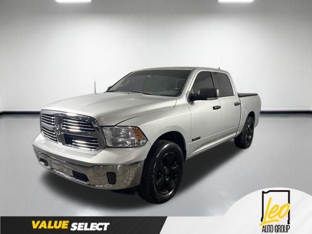 2014 RAM 1500 Big Horn in Bright Silver Clearcoat Metallic — front three-quarter view