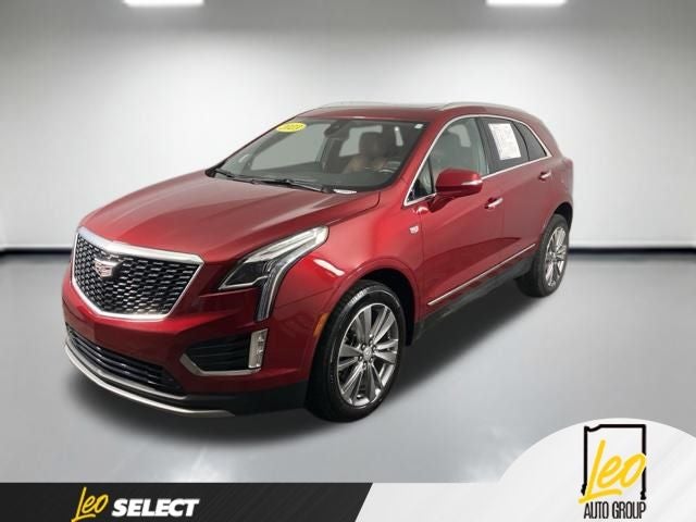2023 Cadillac XT5 AWD Premium Luxury in Radiant Red Tintcoat — front three-quarter view