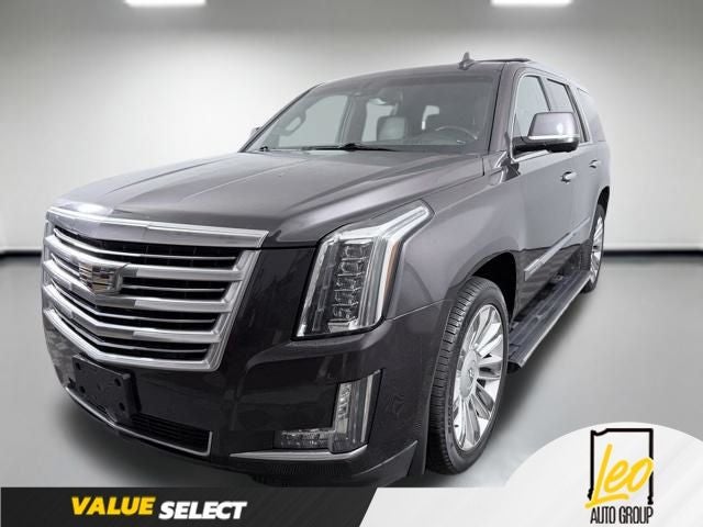 2016 Cadillac Escalade Platinum in Majestic Plum Metallic — front three-quarter view