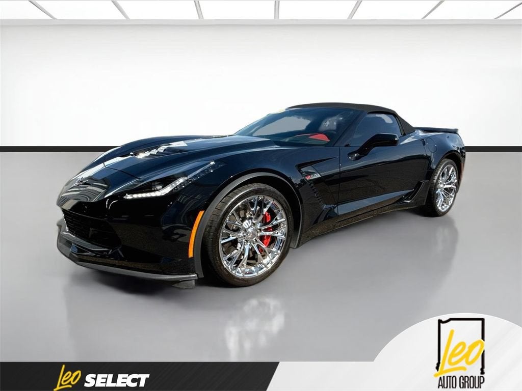 2015 Chevrolet Corvette Z06 Z06 3LZ in Black — front three-quarter view