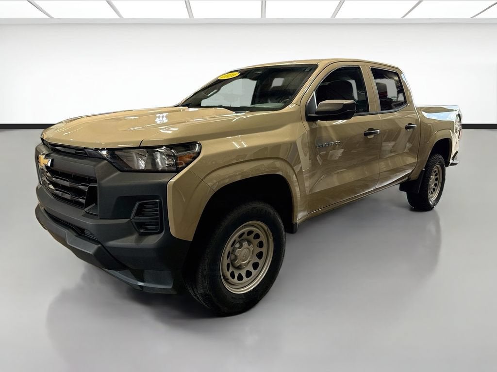 2024 Chevrolet Colorado WT in Sand Dune Metallic — front three-quarter view