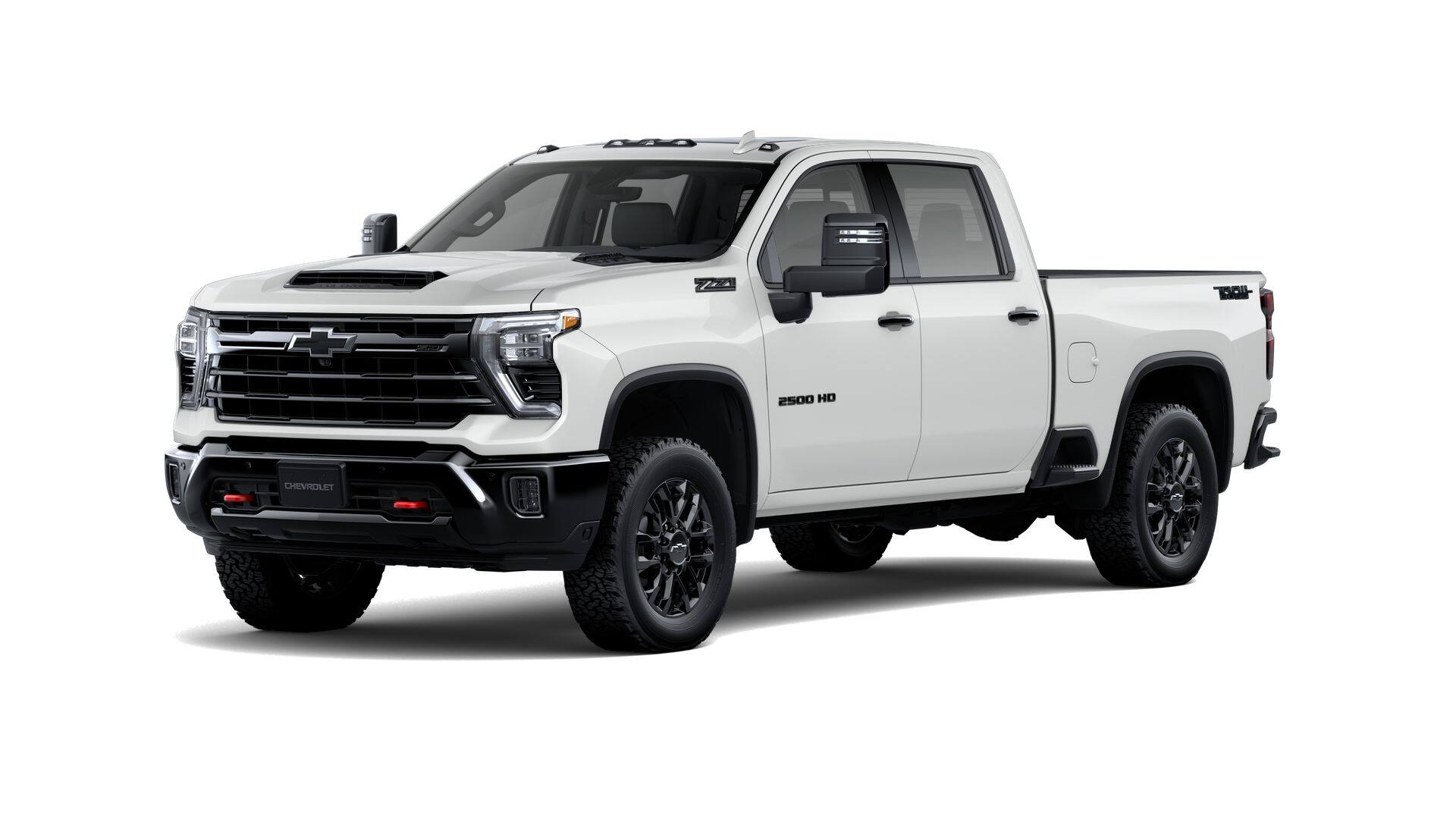 2026 Chevrolet Silverado 2500 HD LTZ in Summit White — front three-quarter view