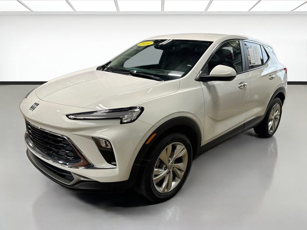 2024 Buick Encore GX Preferred in Summit White — front three-quarter view