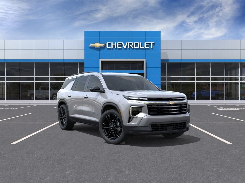 2026 Chevrolet Traverse LT in Sterling Gray Metallic — front three-quarter view
