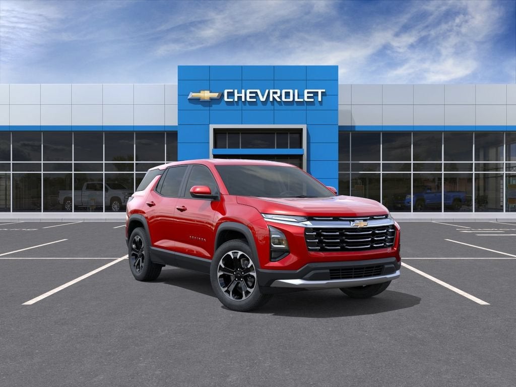 2027 Chevrolet Equinox FWD LT in Radiant Red Tintcoat — front three-quarter view