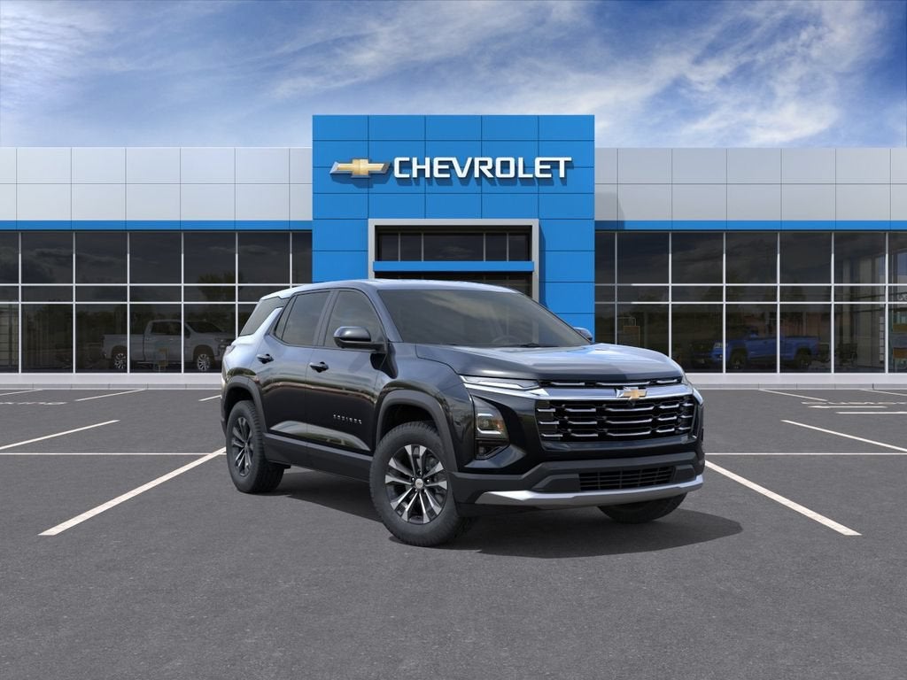 2027 Chevrolet Equinox LT in Mosaic Black Metallic — front three-quarter view