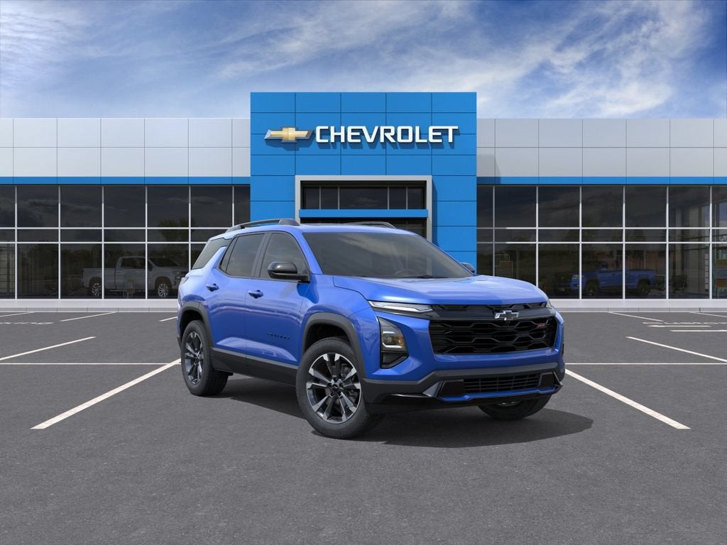 2027 Chevrolet Equinox FWD RS in Reef Blue Metallic — front three-quarter view