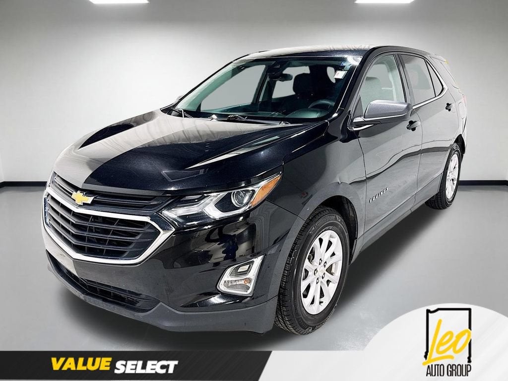 2020 Chevrolet Equinox LT in Mosaic Black Metallic — front three-quarter view