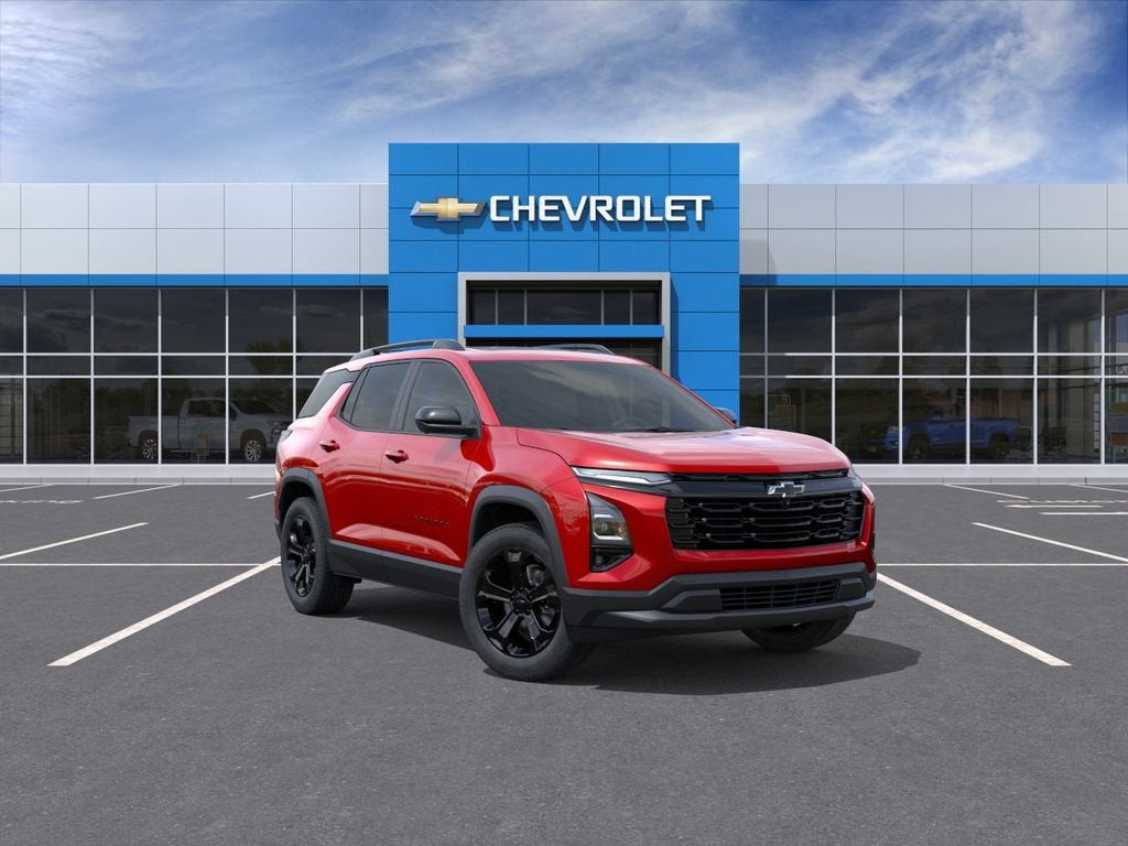 2027 Chevrolet Equinox AWD LT in Radiant Red Tintcoat — front three-quarter view
