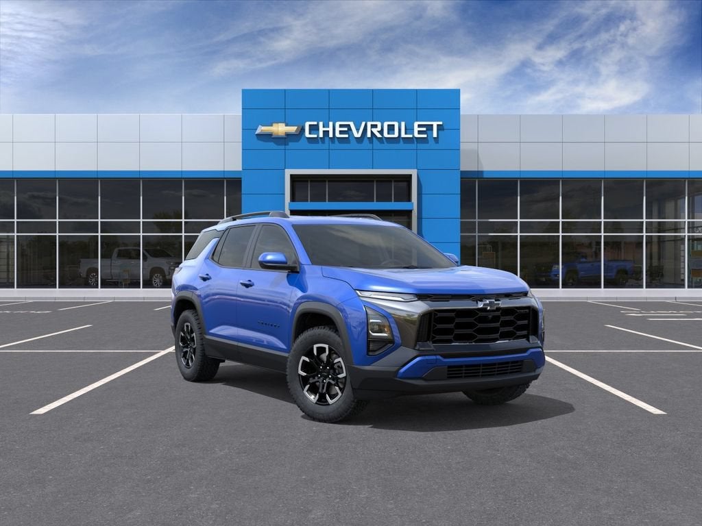 2027 Chevrolet Equinox ACTIV in Reef Blue Metallic — front three-quarter view