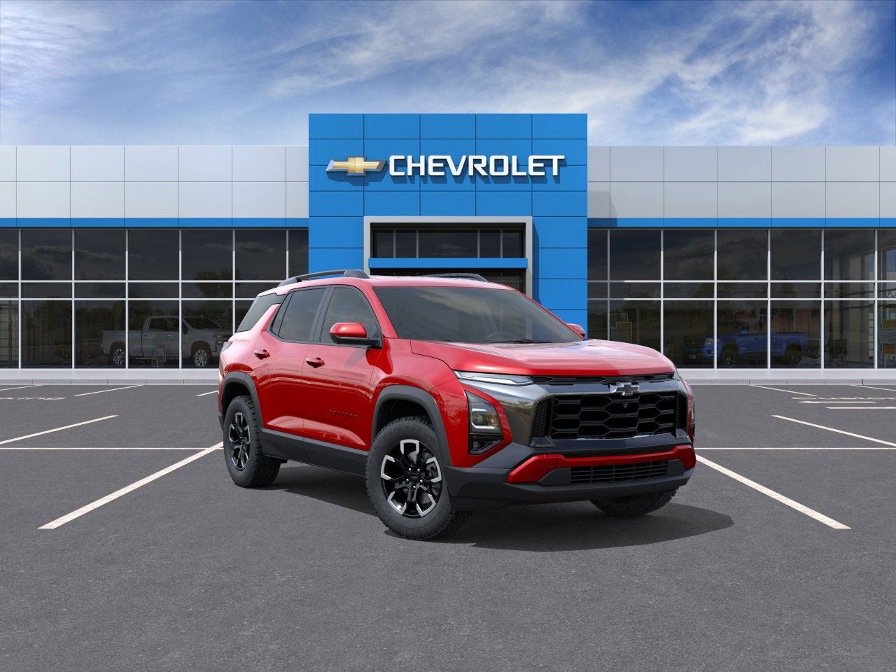 2026 Chevrolet Equinox ACTIV in Radiant Red Tintcoat — front three-quarter view
