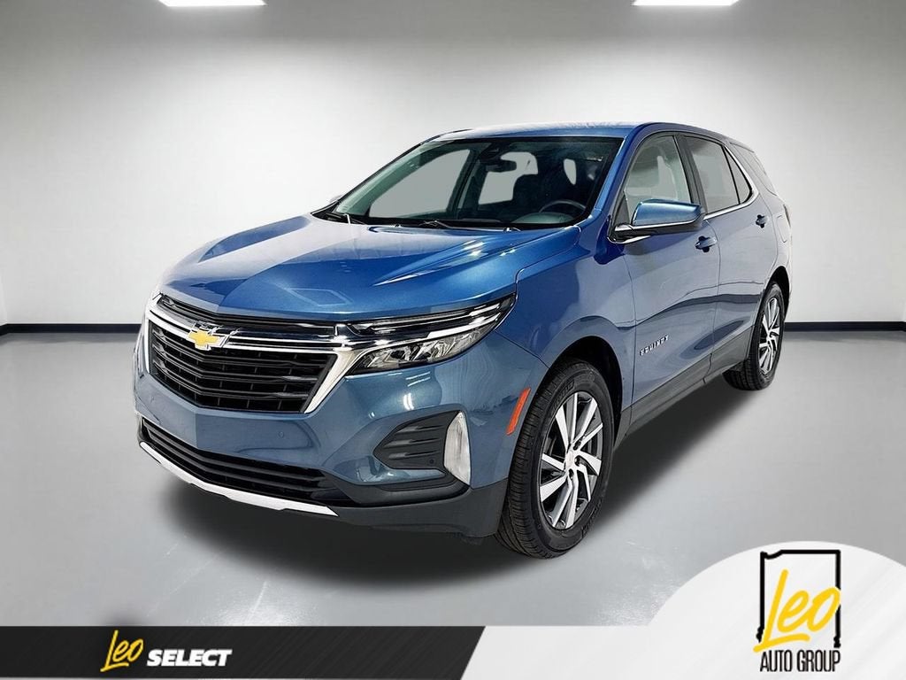 2024 Chevrolet Equinox LT in Lakeshore Blue Metallic — front three-quarter view