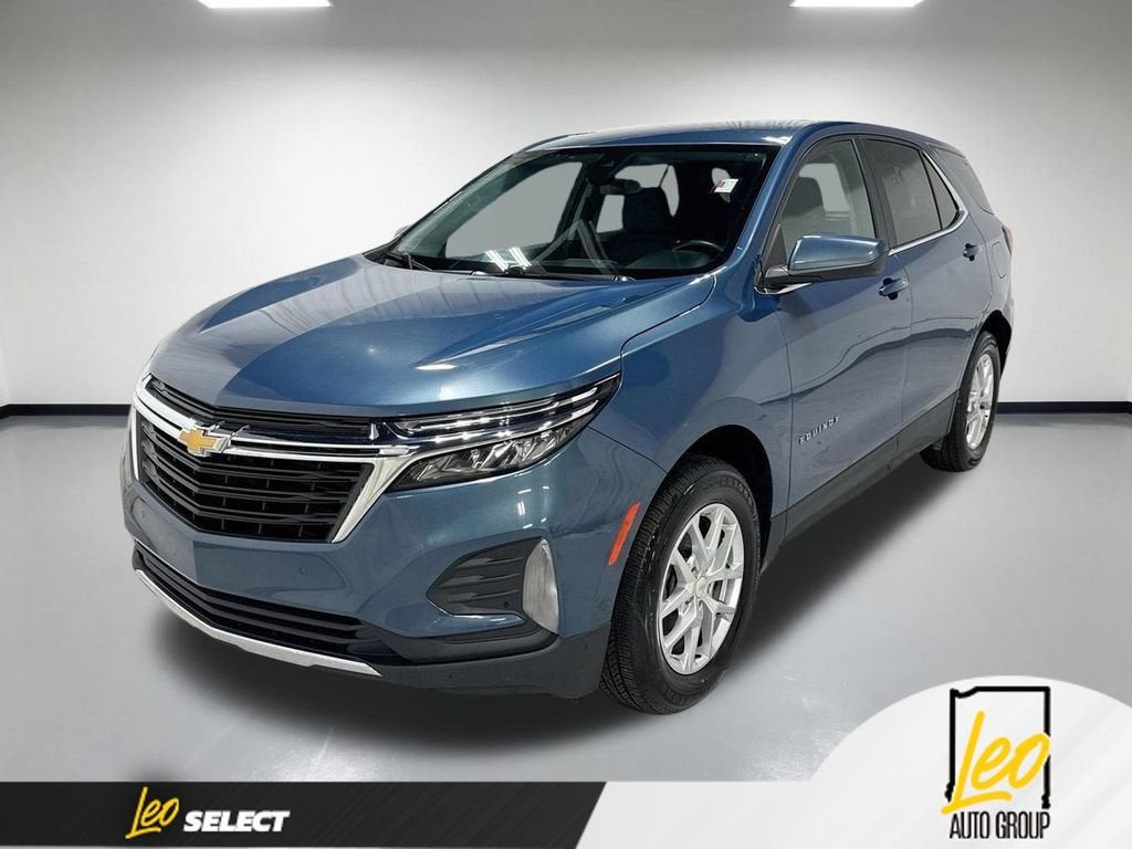 2024 Chevrolet Equinox LT in Lakeshore Blue Metallic — front three-quarter view