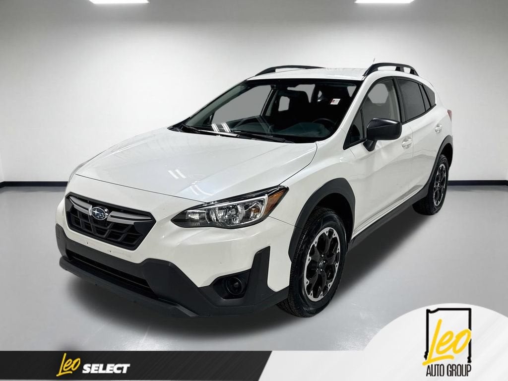 2023 Subaru Crosstrek CVT in White — front three-quarter view